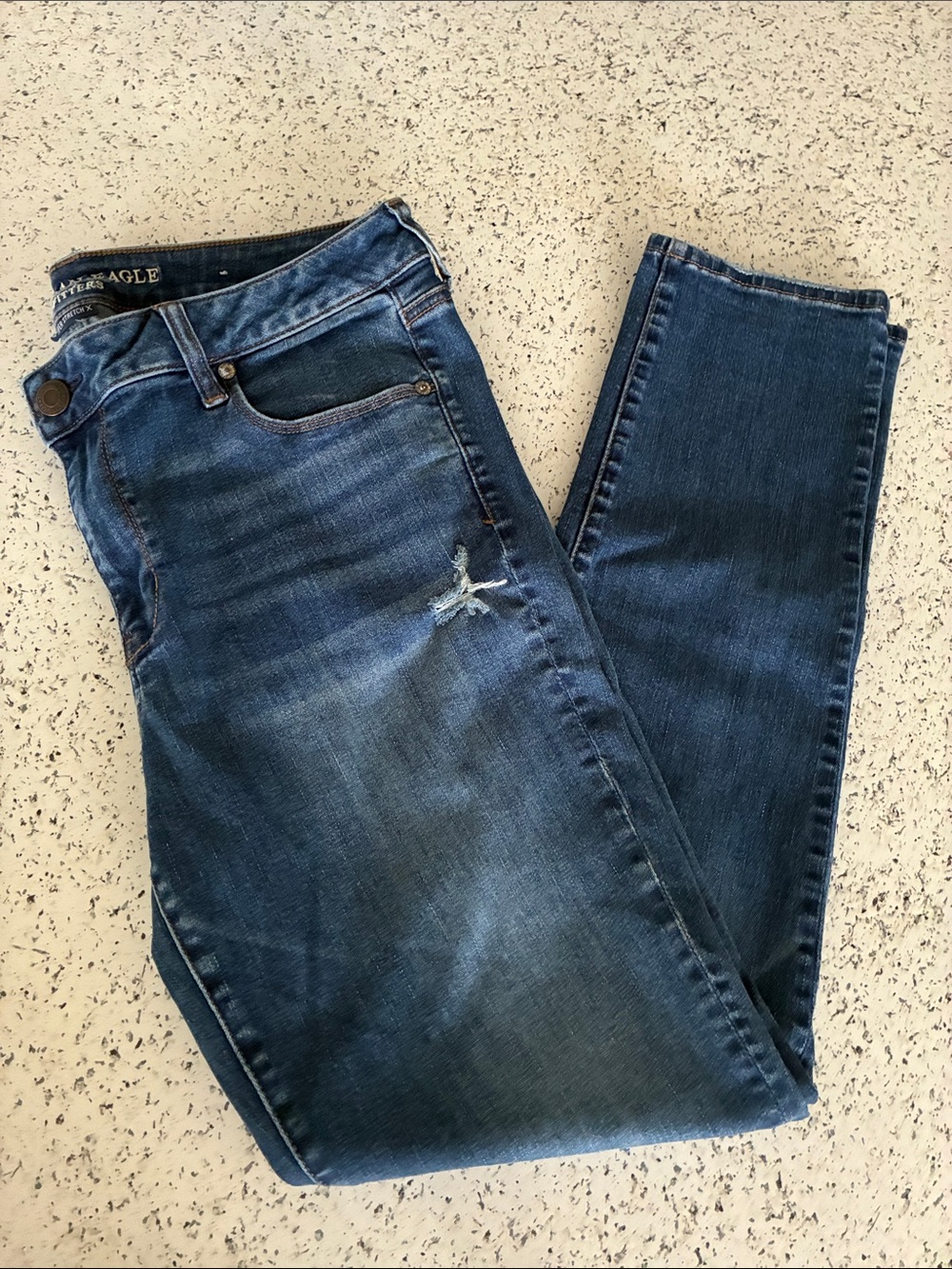 American Eagle Outfitters Dark Blue Super Stretch Jeans